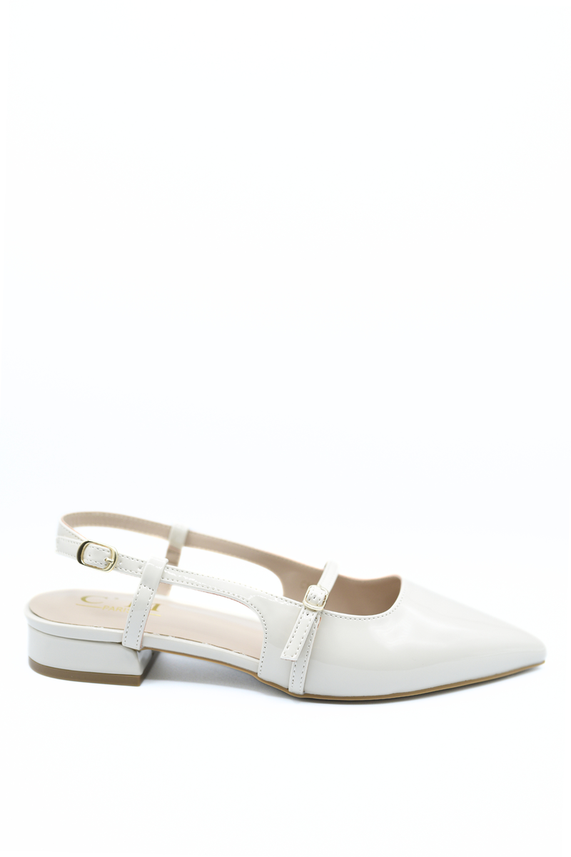 Step in Style with Charlene Slingback Pointed Closed Toe Low Heel Sandals