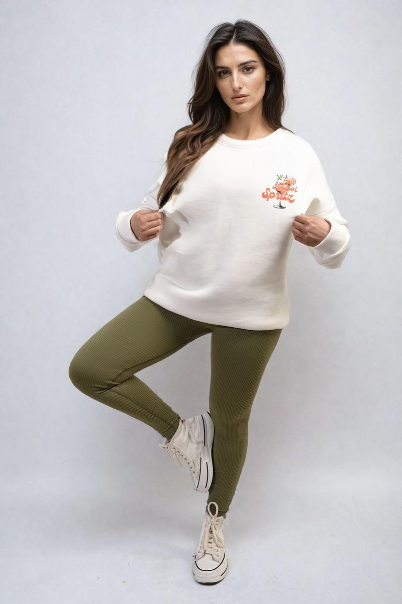 Cocktail Graphic Knitted Jumper-Aperol Spritz