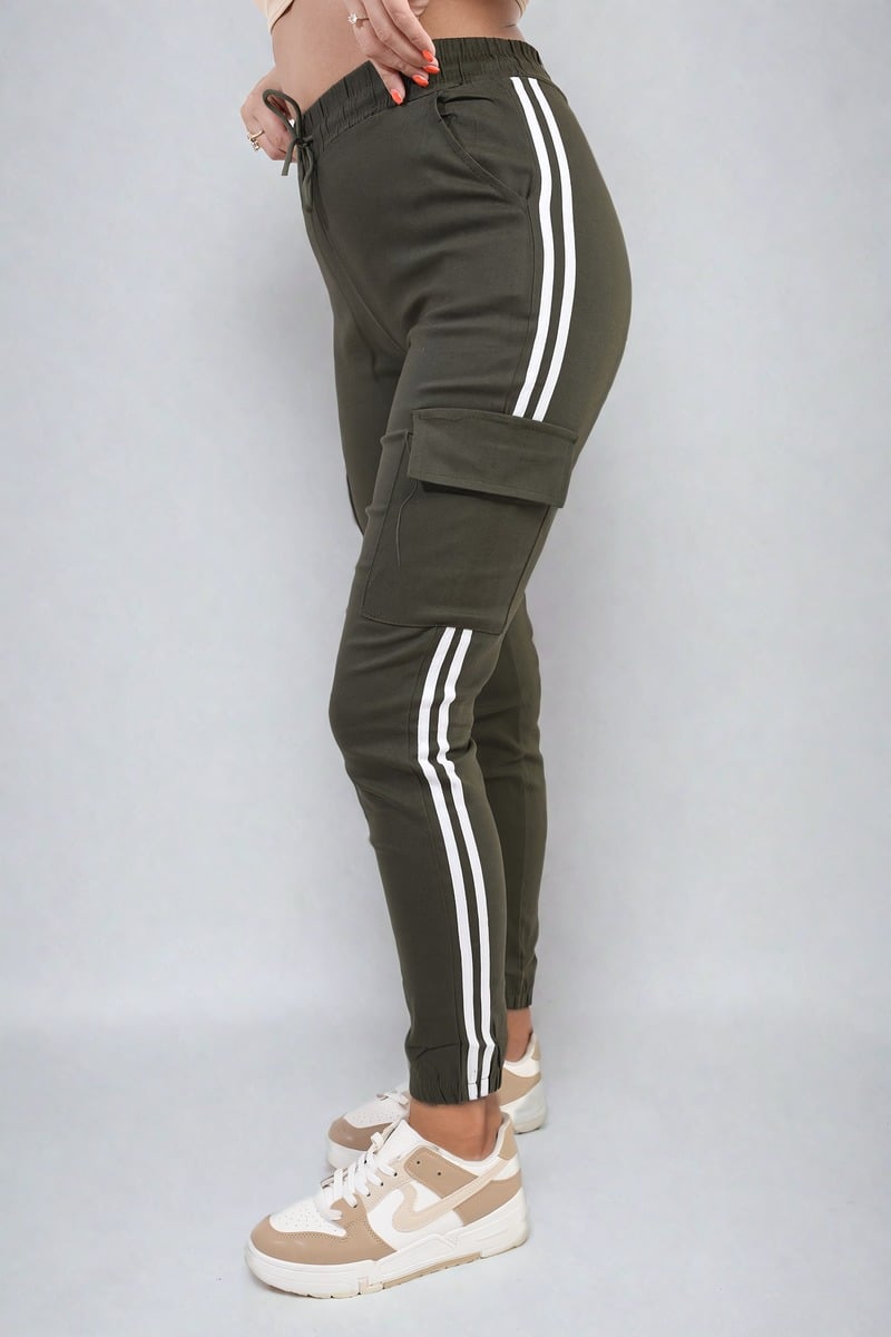 "Shop Isabel Drawstring Waist Cargo Trousers - Stylish & Comfortable Casual Wear in Multiple Colours!"