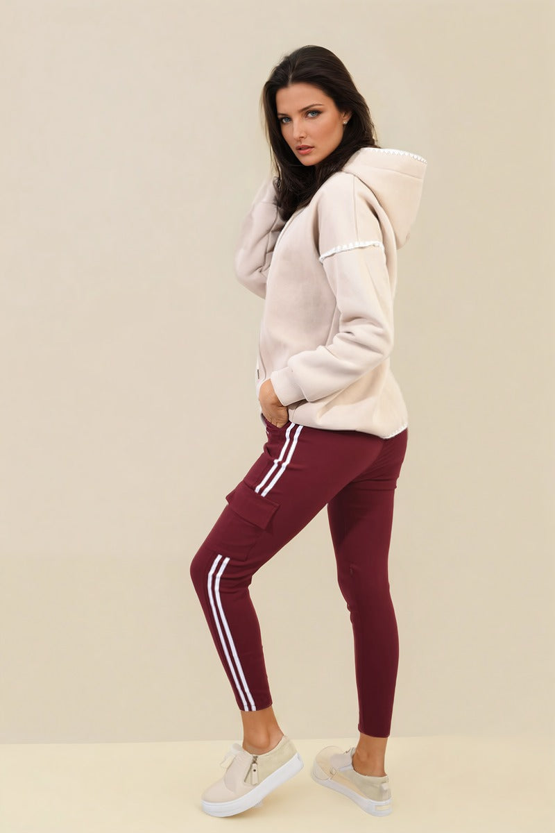 "Shop Isabel Drawstring Waist Cargo Trousers - Stylish & Comfortable Casual Wear in Multiple Colours!"