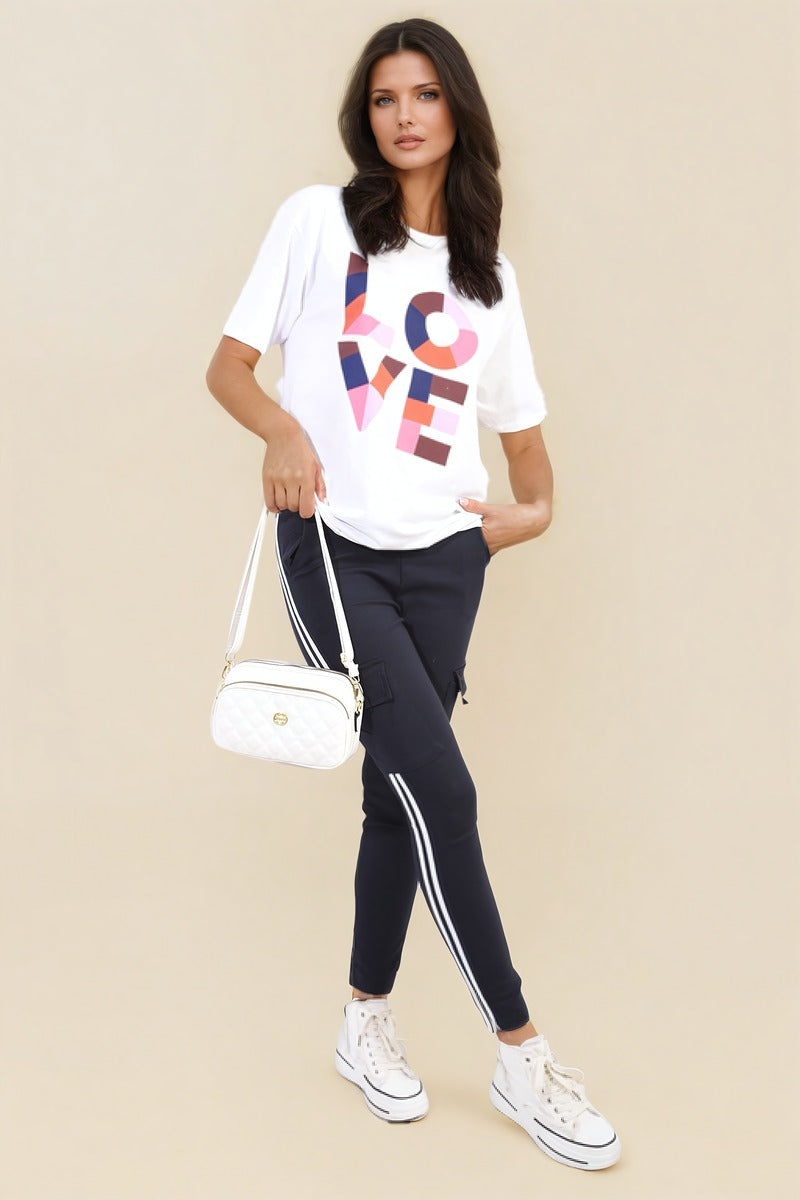 "Shop Isabel Drawstring Waist Cargo Trousers - Stylish & Comfortable Casual Wear in Multiple Colours!"