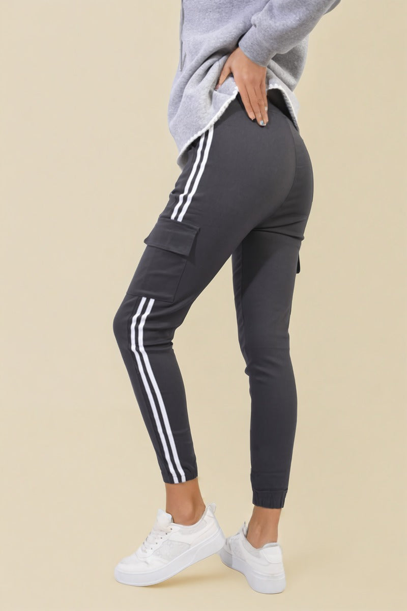 "Shop Isabel Drawstring Waist Cargo Trousers - Stylish & Comfortable Casual Wear in Multiple Colours!"