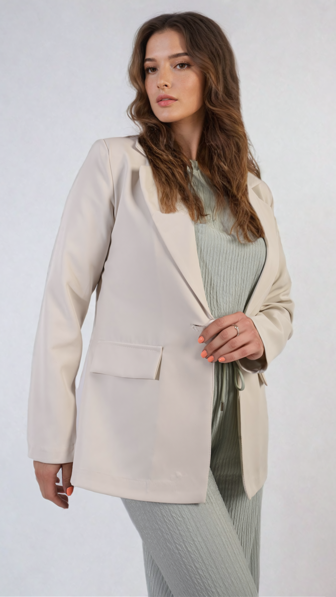 Shop Jemma Open Front Oversized Casual Blazer | Elevate Your Everyday Style with the Jemma Open Front Oversized Casual Blazer