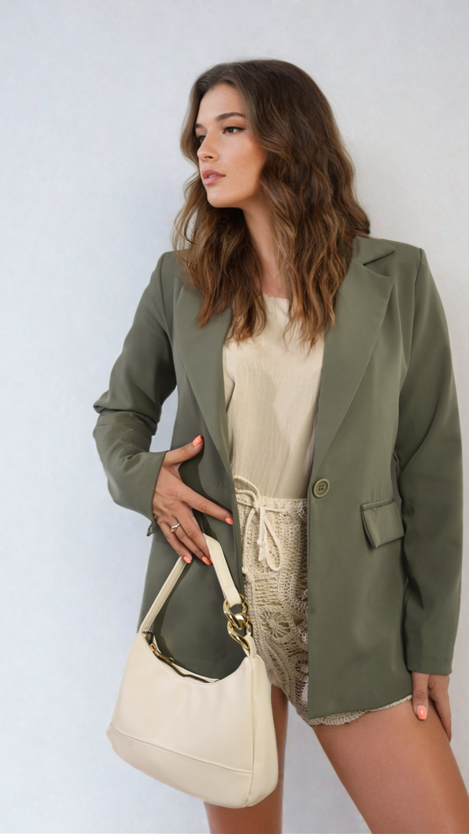 Shop Jemma Open Front Oversized Casual Blazer | Elevate Your Everyday Style with the Jemma Open Front Oversized Casual Blazer