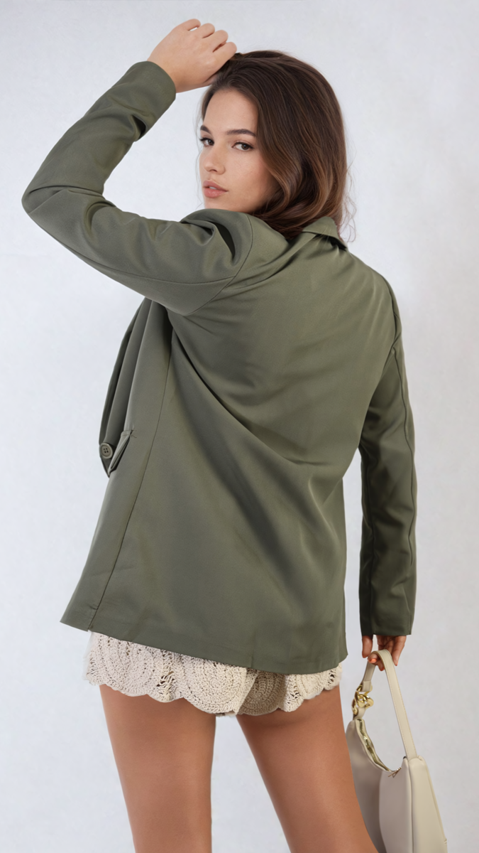 Shop Jemma Open Front Oversized Casual Blazer | Elevate Your Everyday Style with the Jemma Open Front Oversized Casual Blazer