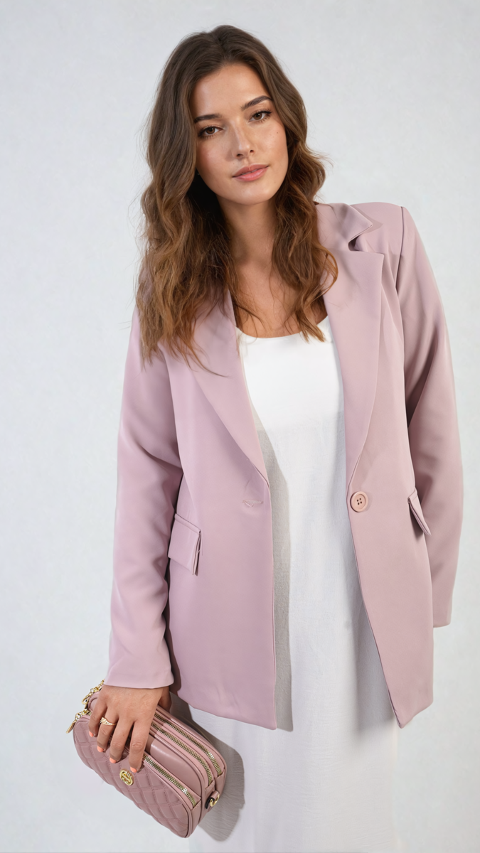 Shop Jemma Open Front Oversized Casual Blazer | Elevate Your Everyday Style with the Jemma Open Front Oversized Casual Blazer