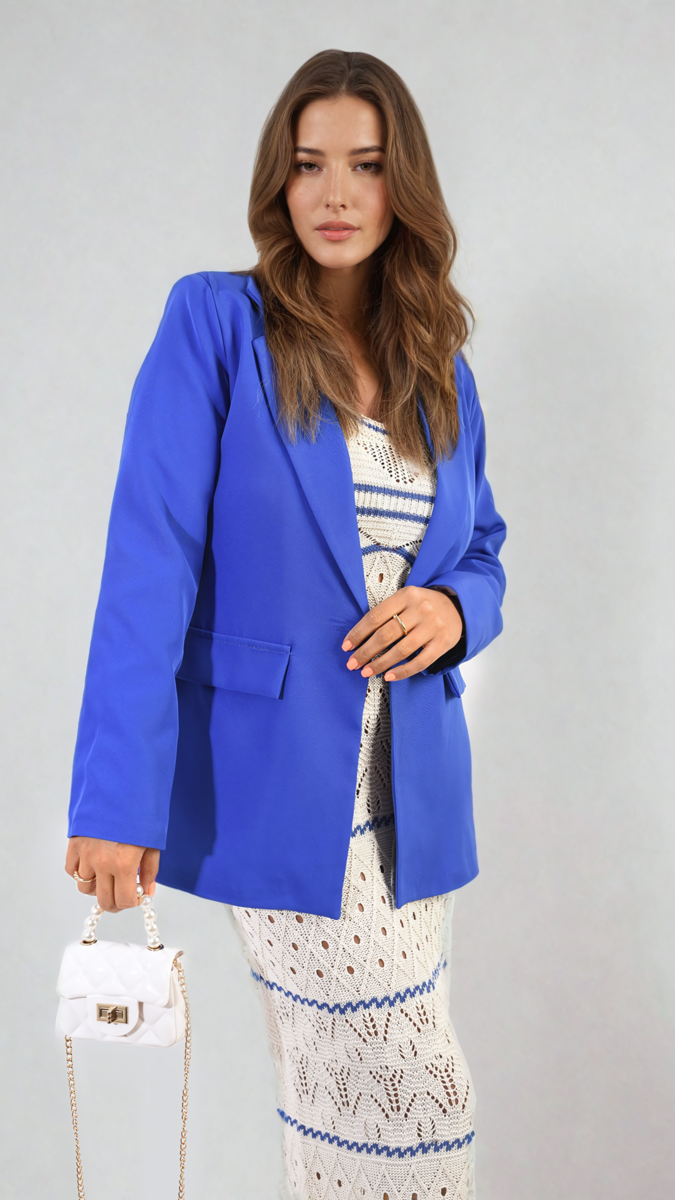Shop Jemma Open Front Oversized Casual Blazer | Elevate Your Everyday Style with the Jemma Open Front Oversized Casual Blazer