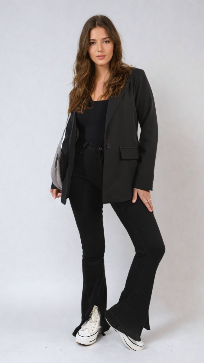 Shop Jemma Open Front Oversized Casual Blazer | Elevate Your Everyday Style with the Jemma Open Front Oversized Casual Blazer