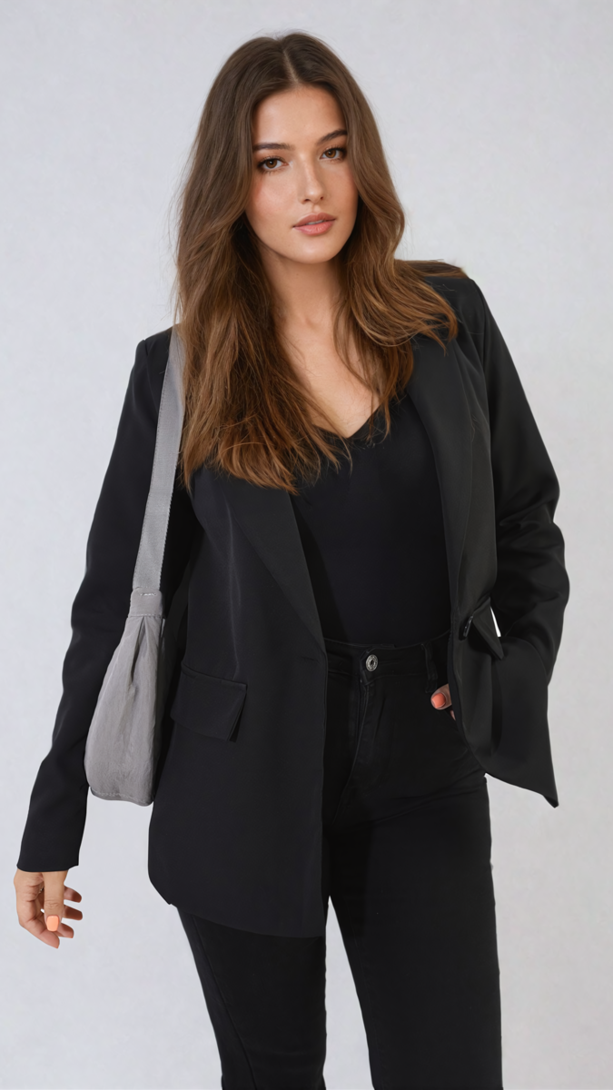 Shop Jemma Open Front Oversized Casual Blazer | Elevate Your Everyday Style with the Jemma Open Front Oversized Casual Blazer