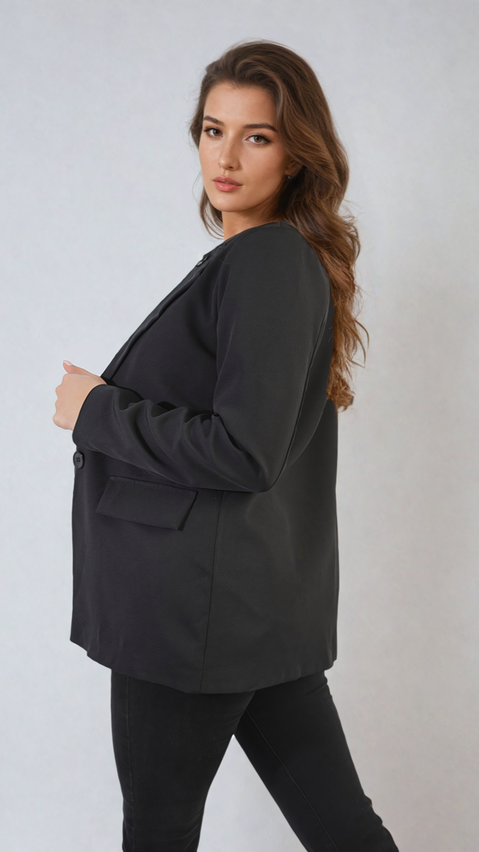 Shop Jemma Open Front Oversized Casual Blazer | Elevate Your Everyday Style with the Jemma Open Front Oversized Casual Blazer