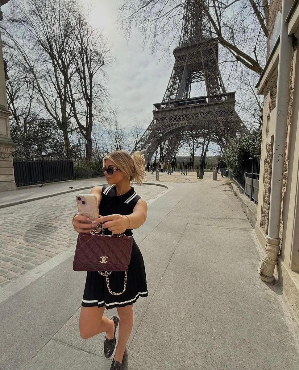 Effortless Style with the Lena Sleeveless Collared Top & Pleated Mini Skirt Co-ord Set