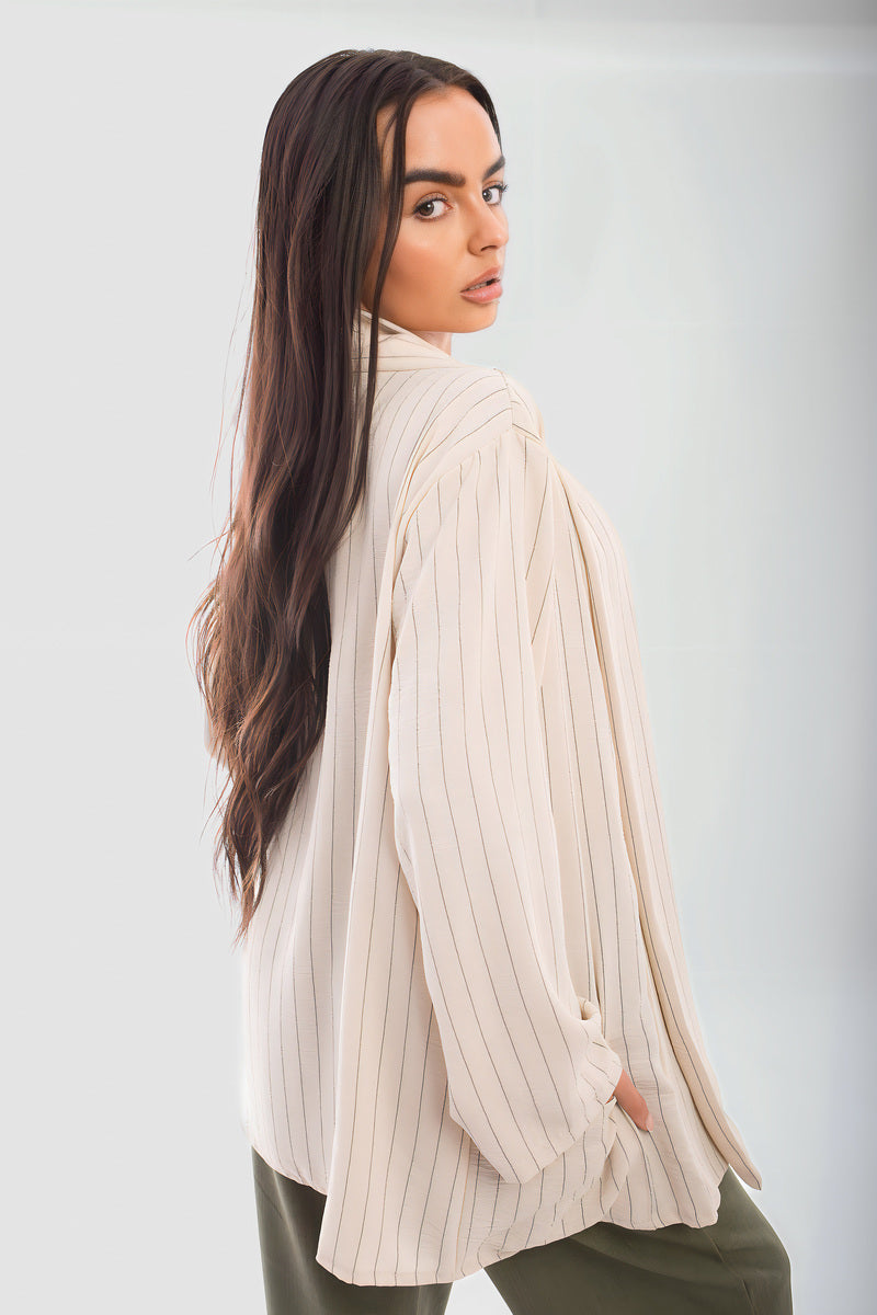 Cozy Up with the Leslie Oversized Striped Long Sleeve Cardigan