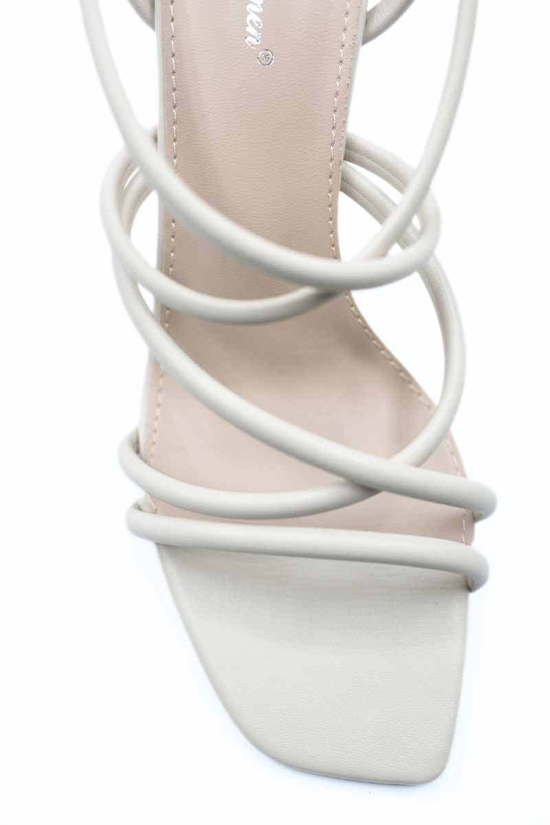 Chic & Comfy: Linda Strappy Buckle Block High Heels