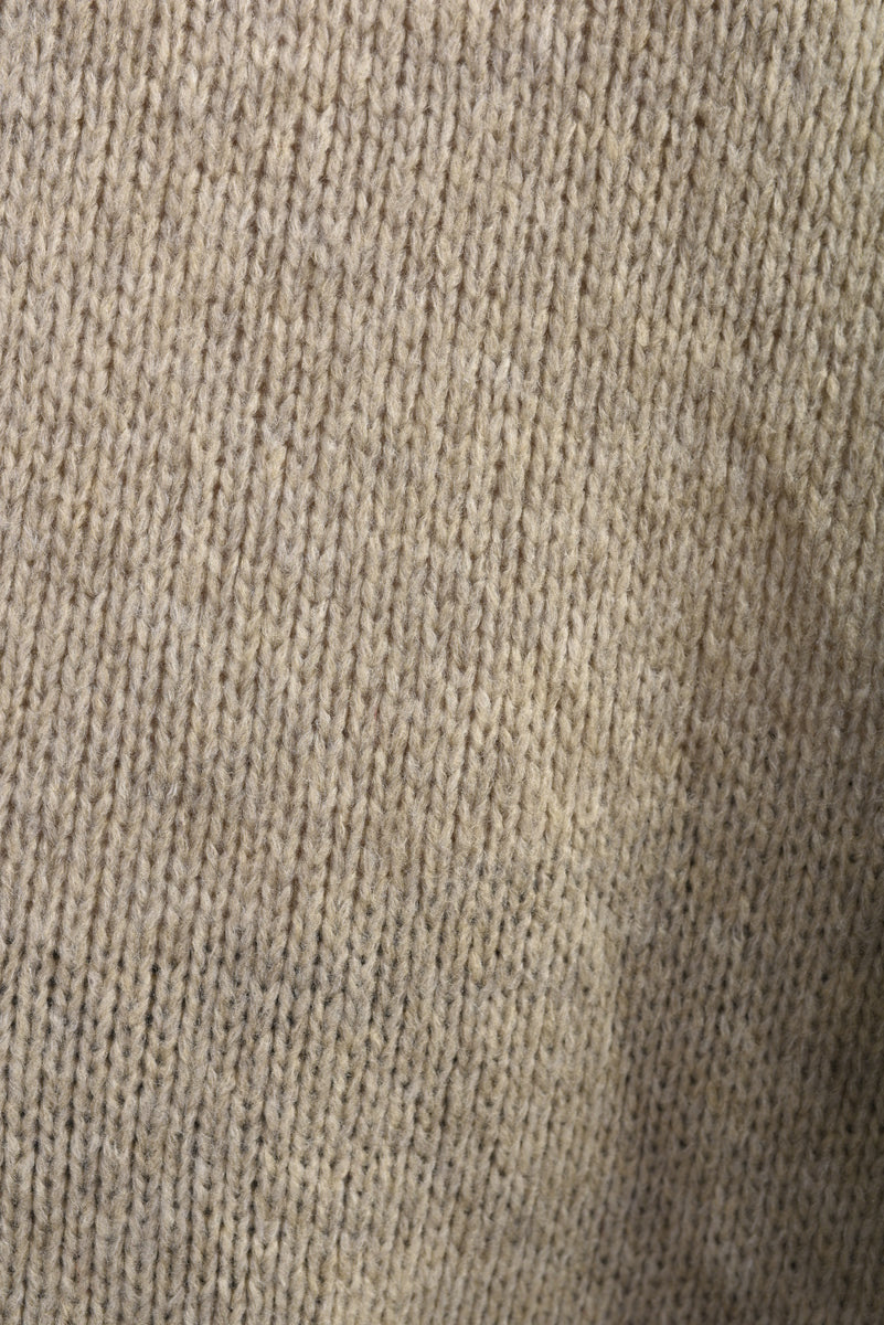 Oversized Knitted Jumper-Asymmetric
