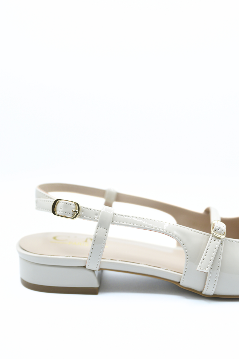Step in Style with Charlene Slingback Pointed Closed Toe Low Heel Sandals