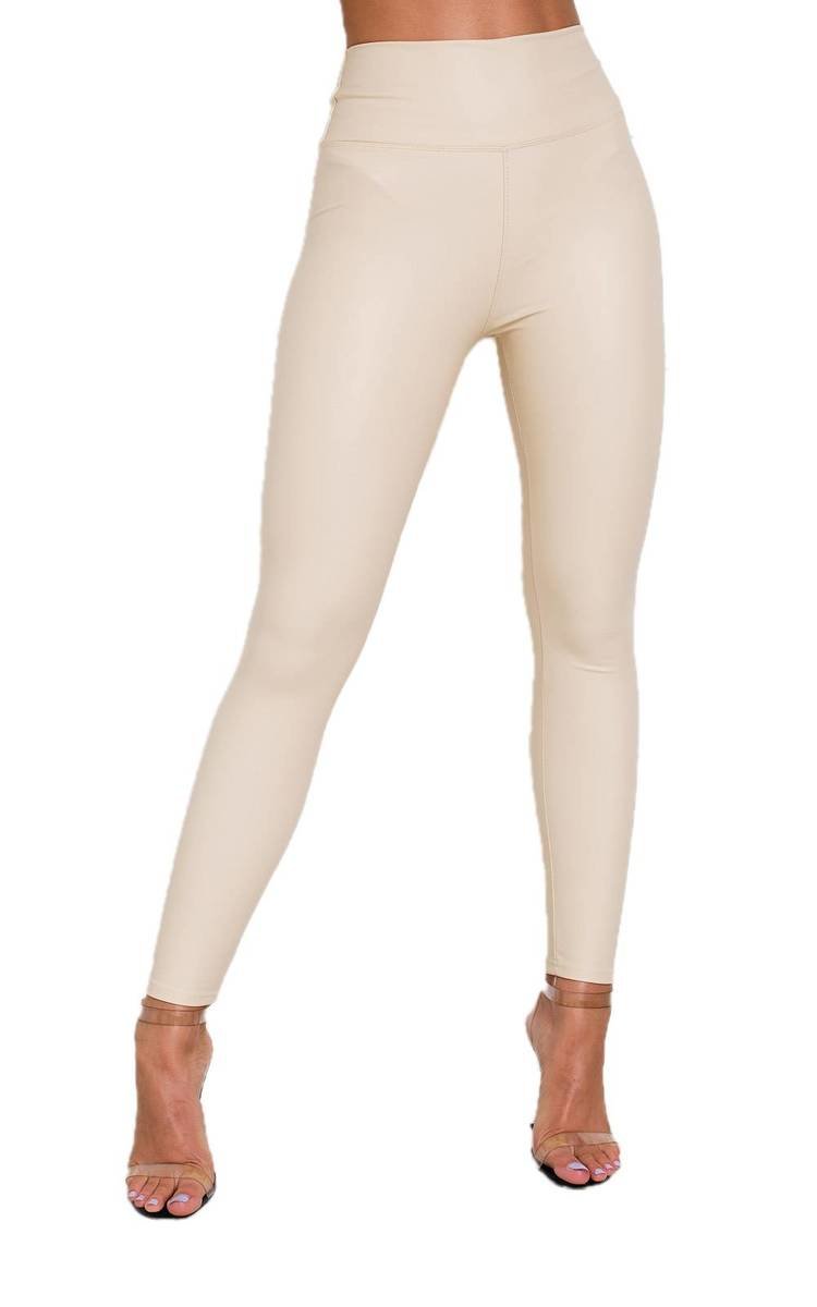 Shop EUNICE Leggings: Stylish Faux Leather Leggings; Perfect Fit for Every Occasio