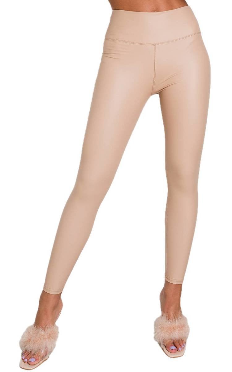 Shop EUNICE Leggings: Stylish Faux Leather Leggings; Perfect Fit for Every Occasio