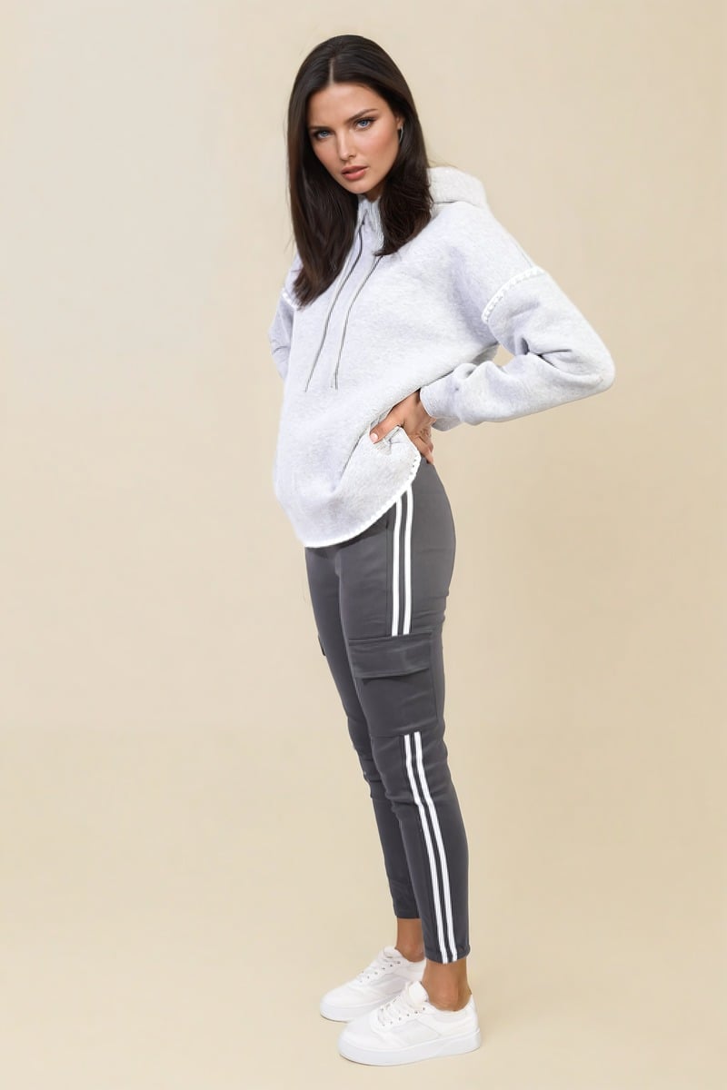 "Shop Isabel Drawstring Waist Cargo Trousers - Stylish & Comfortable Casual Wear in Multiple Colours!"