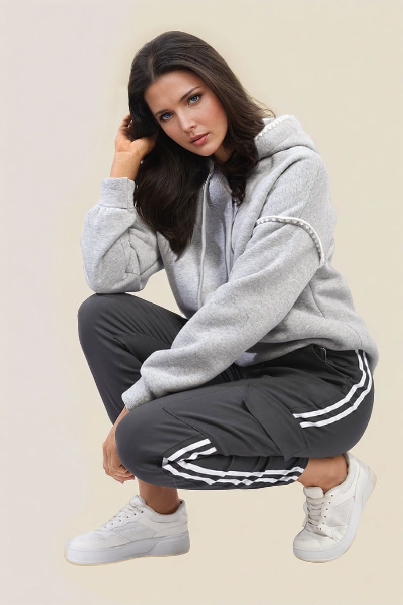 "Shop Isabel Drawstring Waist Cargo Trousers - Stylish & Comfortable Casual Wear in Multiple Colours!"