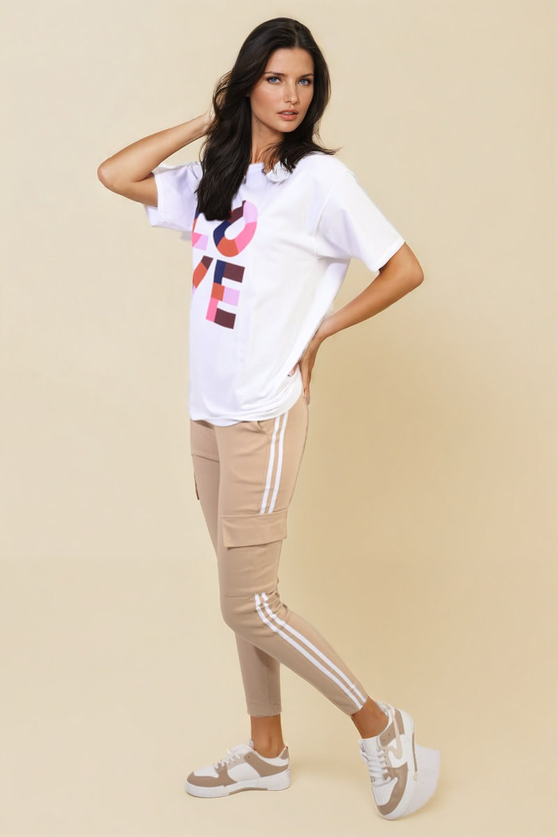 "Shop Isabel Drawstring Waist Cargo Trousers - Stylish & Comfortable Casual Wear in Multiple Colours!"