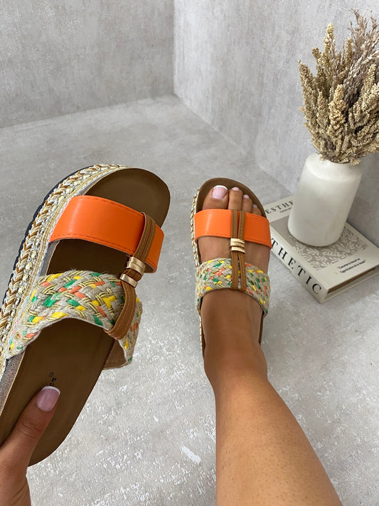 Shop Strappy Slip On Platform Sandals